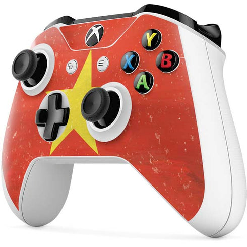 Vietnam Flag Distressed Xbox One S All-Digital Edition Bundle Skin